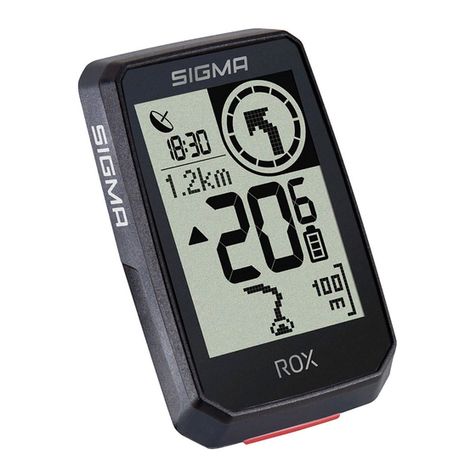 Sigma ROX 2.0 Manuel utilisateur Sigma ROX 2.0 Manuel utilisateur