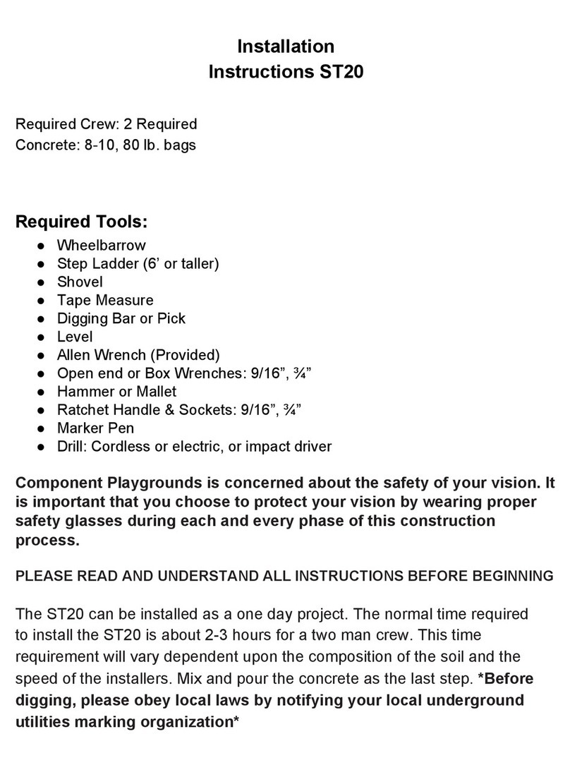 Component Playgrounds ST20 Manuel utilisateur