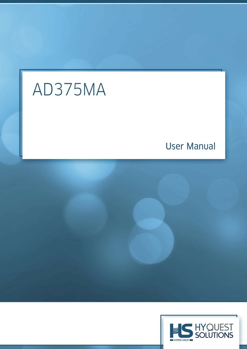 HyQuest Solutions AD375MA Manuel utilisateur