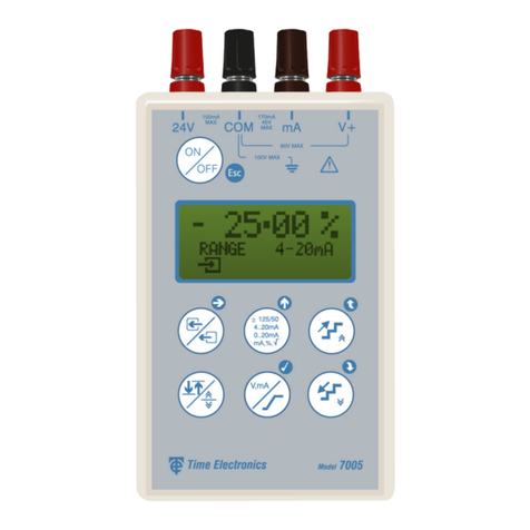 Time Electronics 7005 Manuel utilisateur Time Electronics 7005 Manuel utilisateur