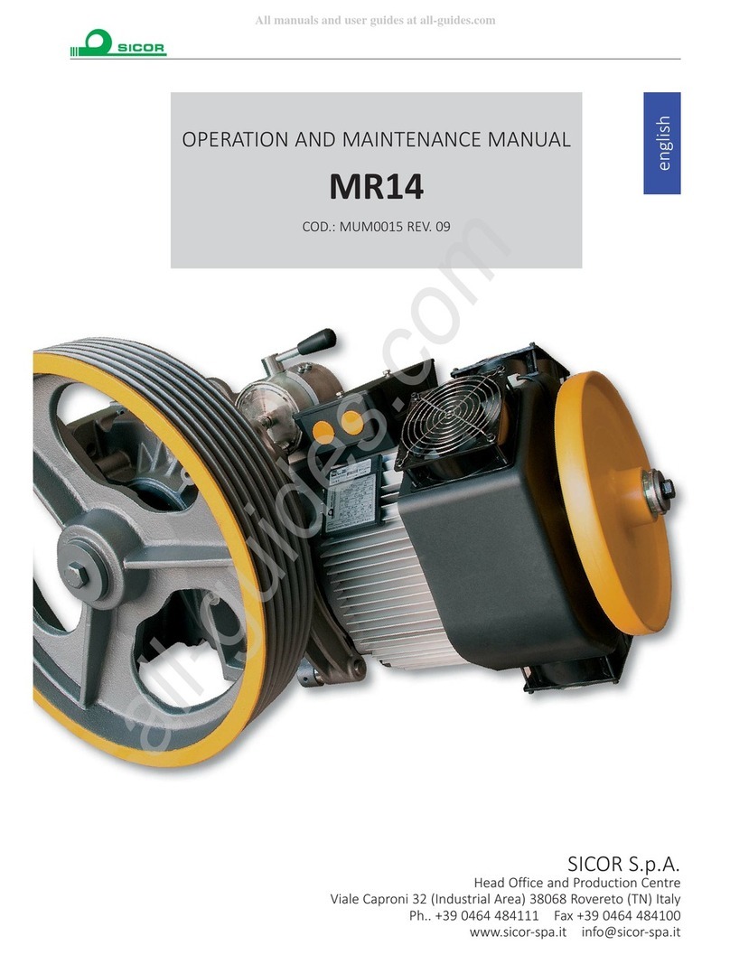 Sicor MR14 Manuel utilisateur