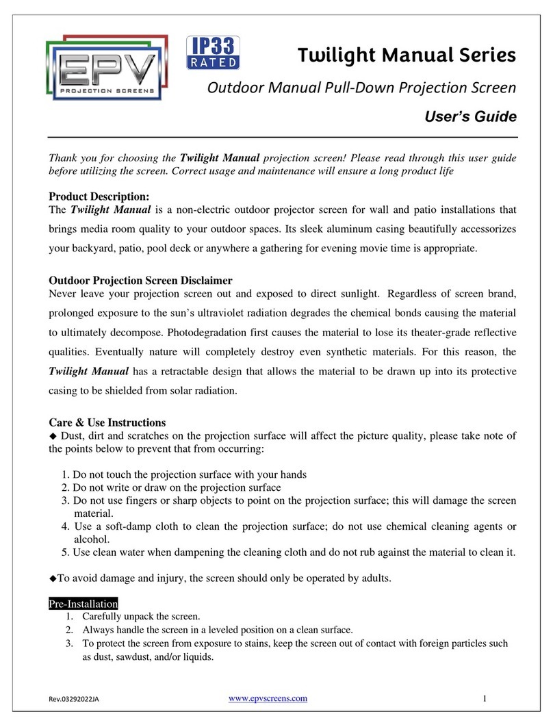 EPV Twilight Manual Manuel utilisateur