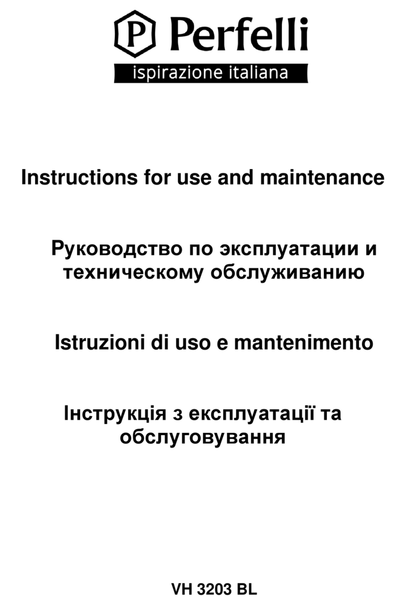 Perfelli VH 3203 BL Fiche technique Perfelli VH 3203 BL Fiche technique