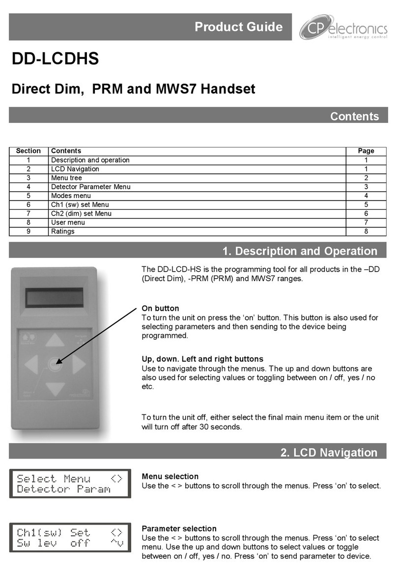 C.P. Electronics DD-LCDHS Manuel utilisateur