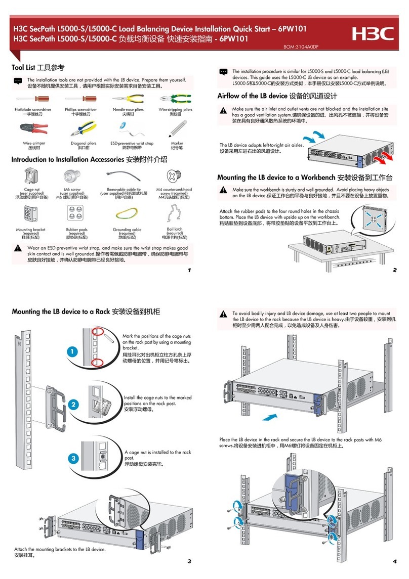 H3C SecPath L5000-S Manuel d'utilisation et d'entretien