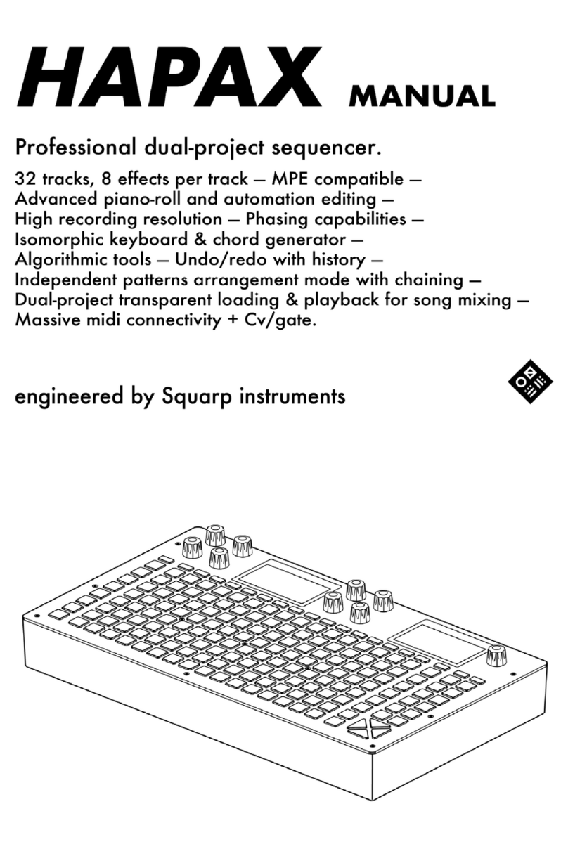 Squarp Instruments HAPAX Manuel utilisateur