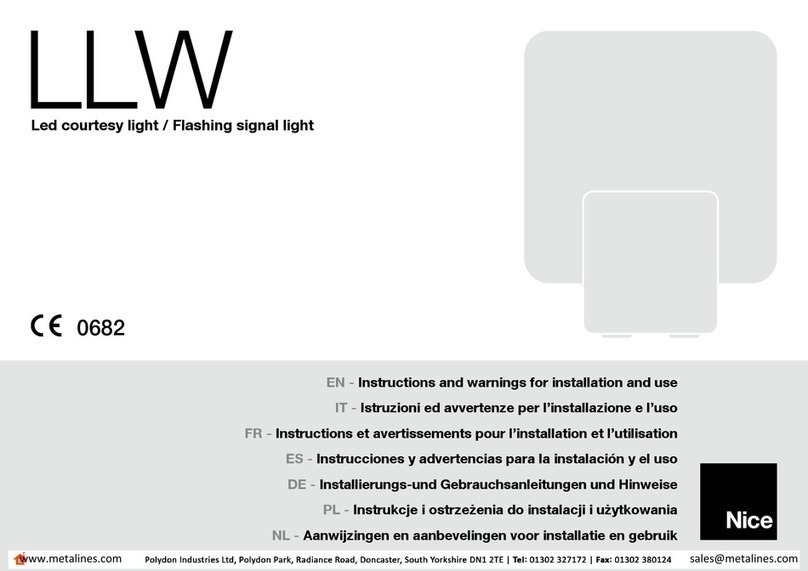 Nice LLW Caractéristiques techniques