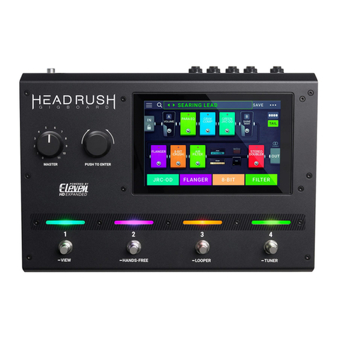 HEADRUSH Gigboard Manuel utilisateur