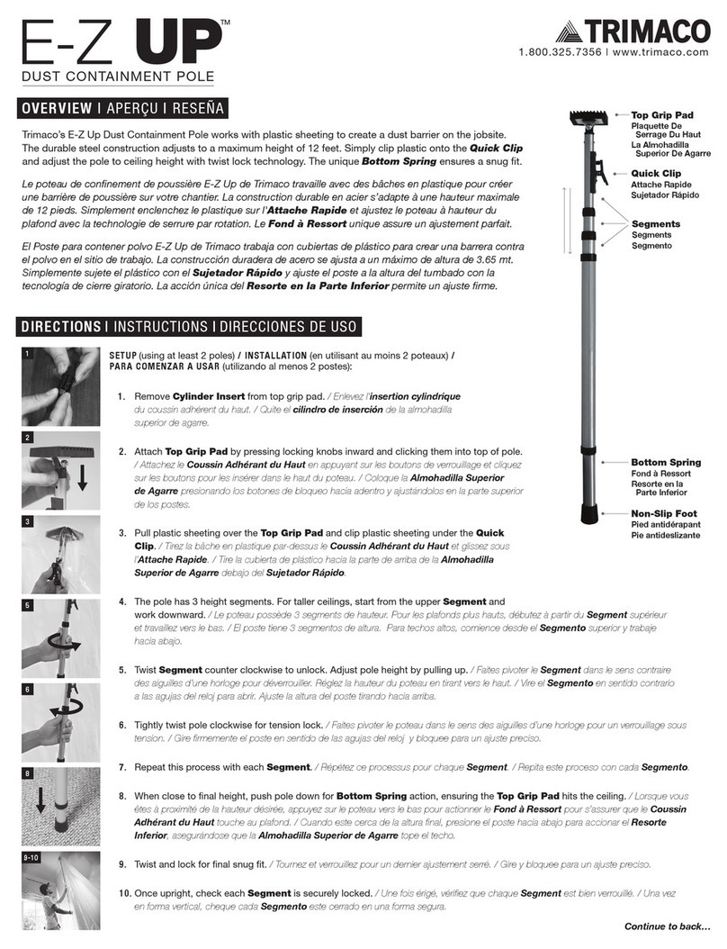 Trimaco E-Z UP Manuel utilisateur