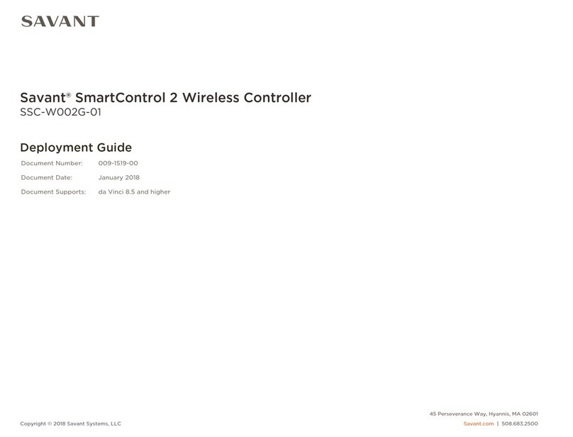 Savant SmartControl 2 Guide de référence rapide