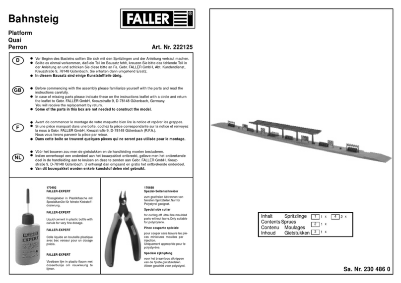 Faller 222125 Manuel utilisateur