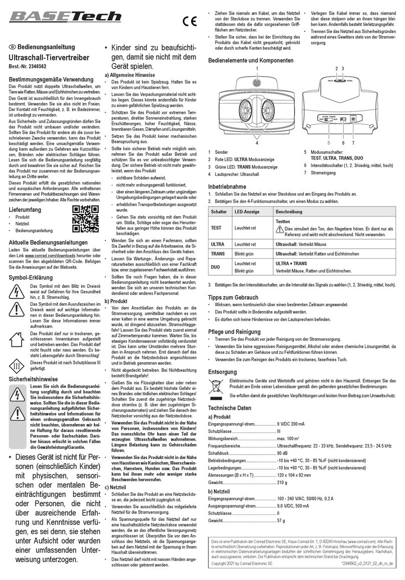 BASETech BT10 Manuel utilisateur