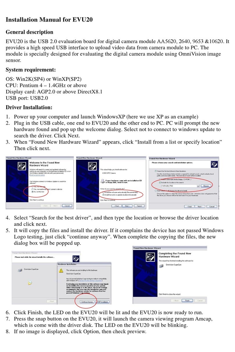 Electronics123 EVU20 Manuel utilisateur Electronics123 EVU20 Manuel utilisateur