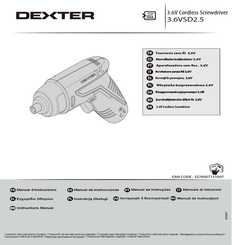 Dexter Laundry 3.6VSD2.5 Manuel utilisateur