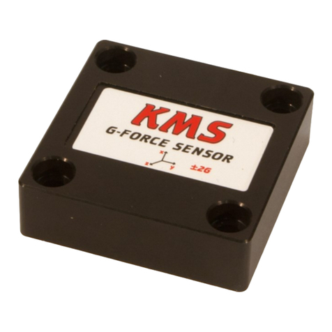 KMS G-force sensor 3-axis +- 2/6G Guide de sécurité