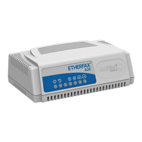 Multitech etherFAX A2E Manuel utilisateur