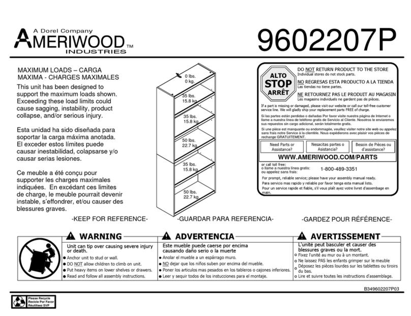 Dorel Ameriwood 9602207P Manuel utilisateur