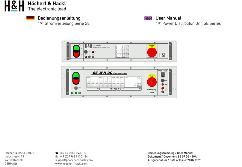 Höcherl & Hackl SE Series Manuel utilisateur