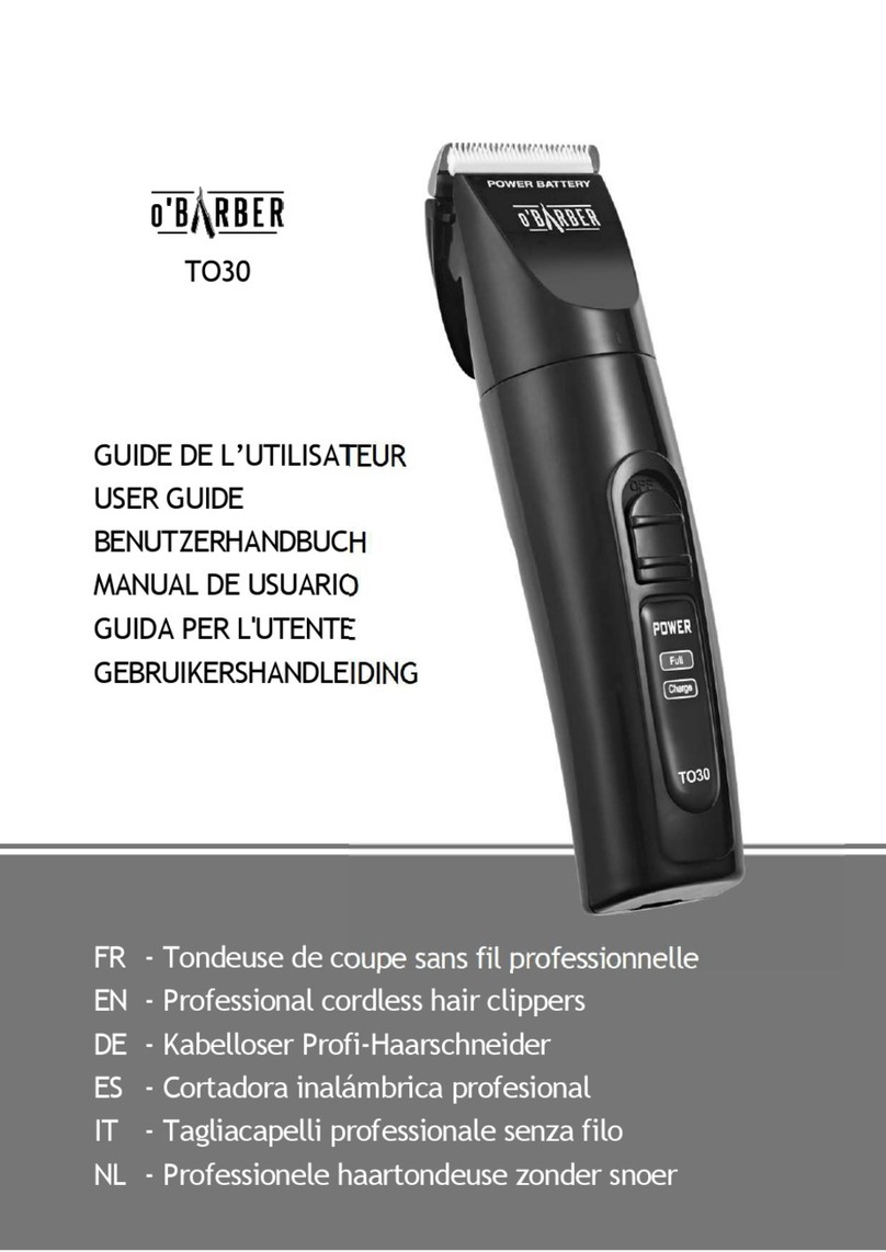 O'Barber TO30 Manuel utilisateur