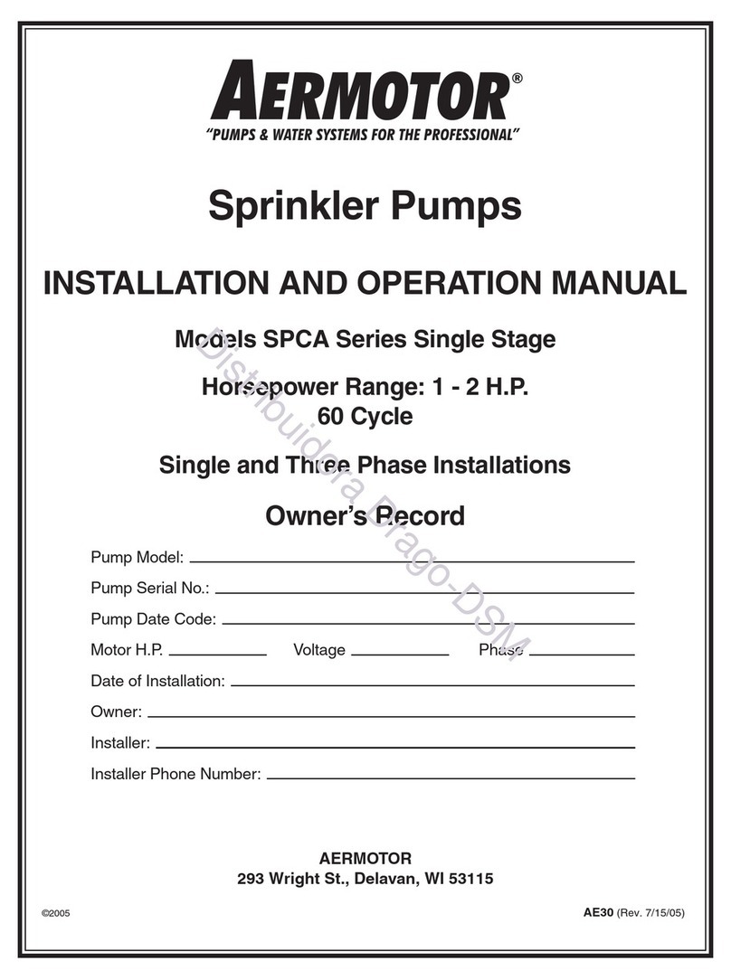 aermotor SPCA Series Manuel utilisateur aermotor SPCA Series Manuel utilisateur