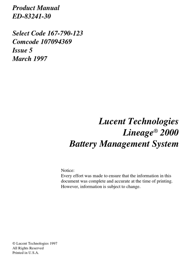 Lucent Technologies LINEAGE 2000 CP5 Manuel utilisateur