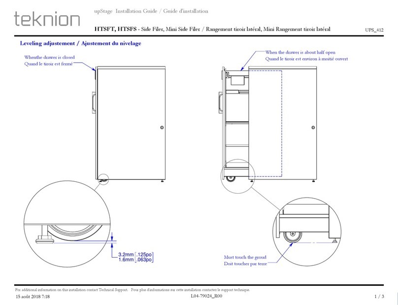 Teknion HTSFT Manuel utilisateur