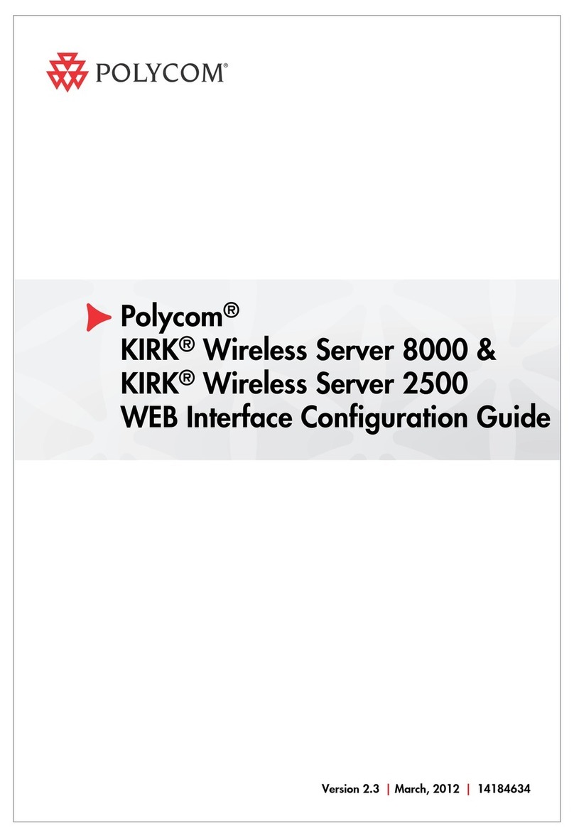 Polycom KIRK 8000 Manuel utilisateur