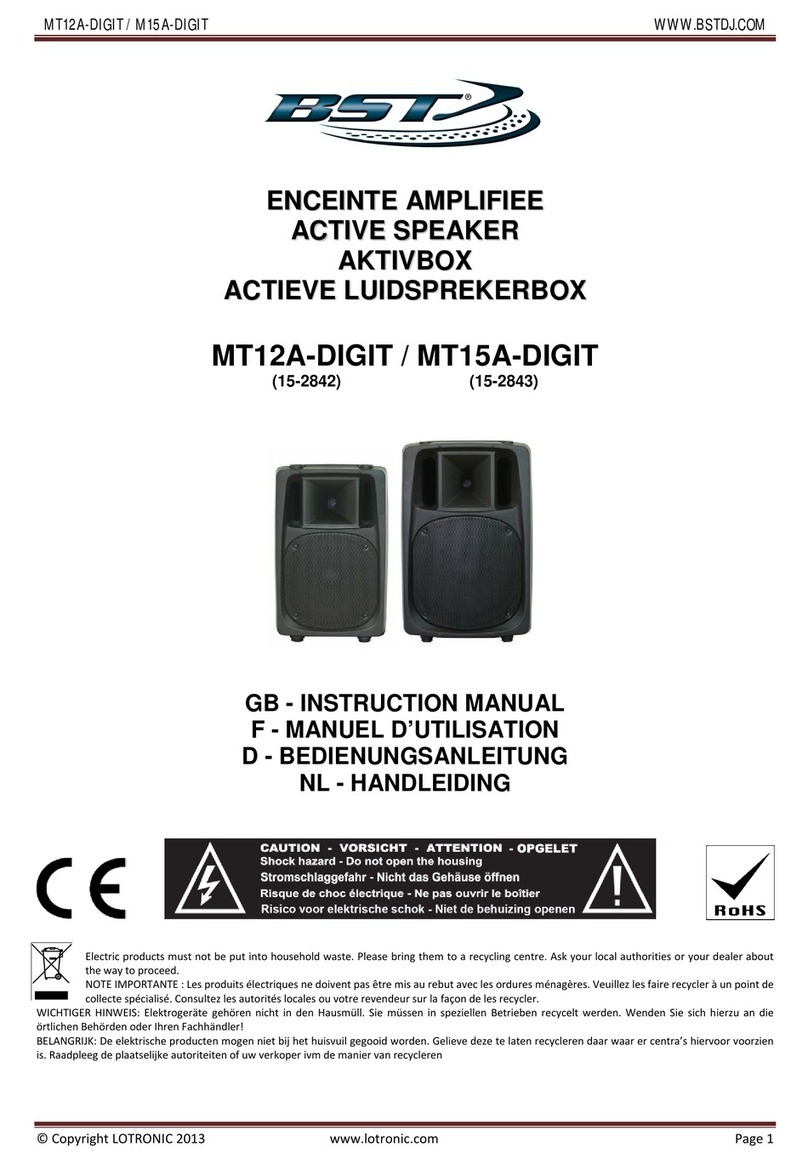 BST MT12A-DIGIT Manuel utilisateur