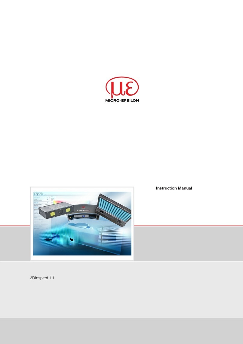 MICRO-EPSILON surfaceCONTROL 3D Manuel utilisateur