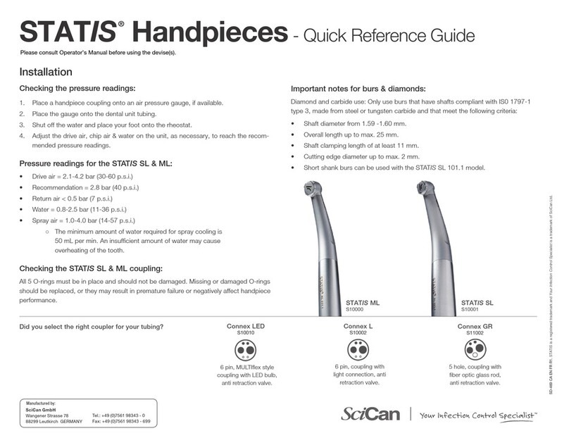 SciCan STATIS Manuel utilisateur