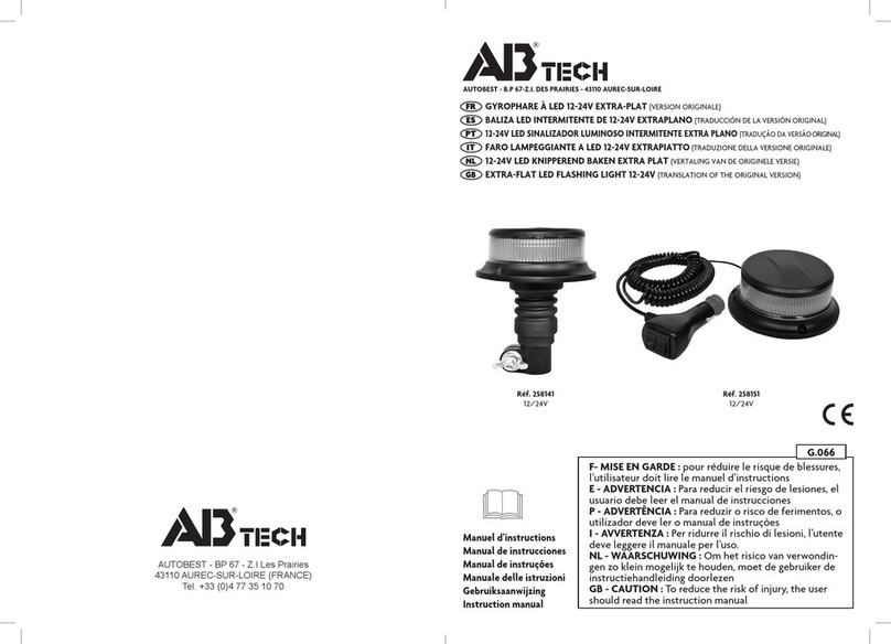Abtech 258141 Manuel utilisateur