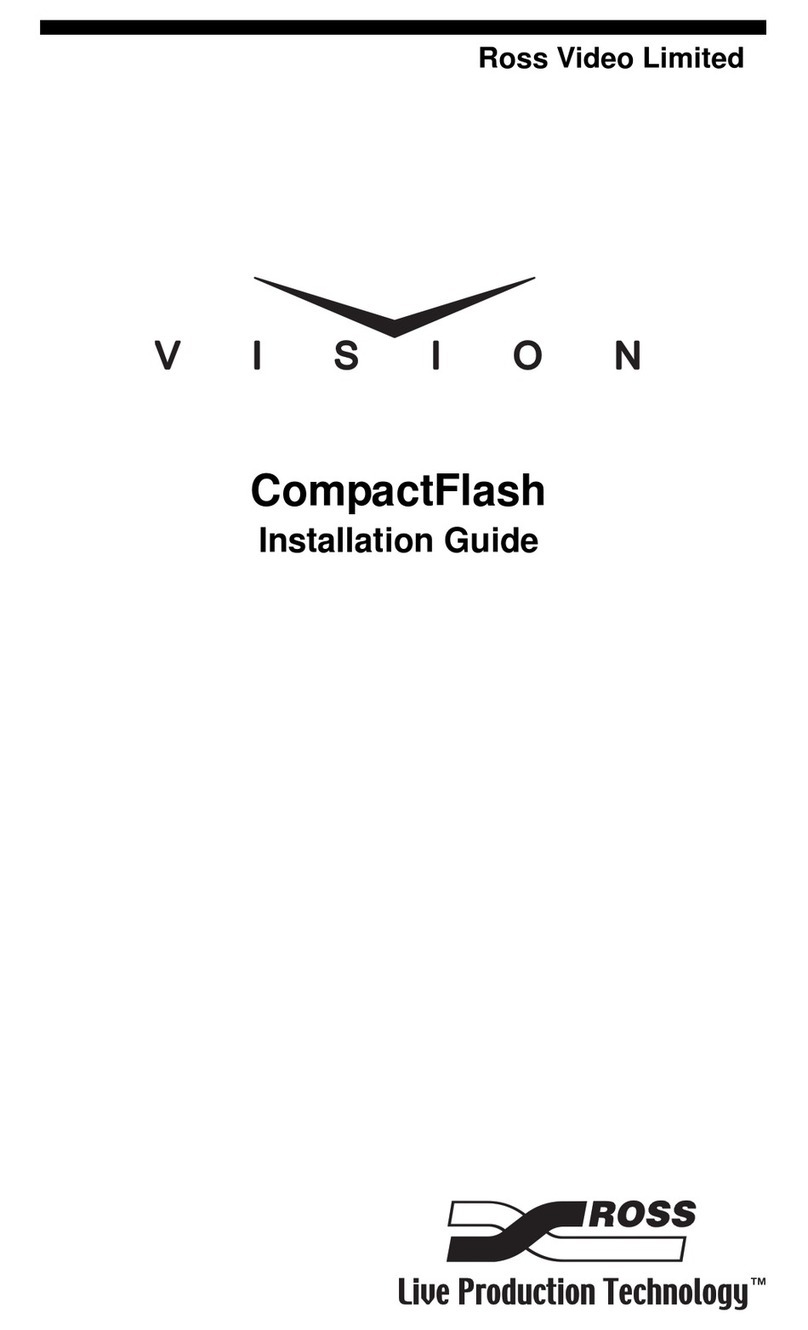 Ross Vision CompactFlash Manuel utilisateur