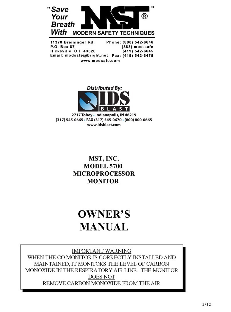 MST 5700 Manuel utilisateur