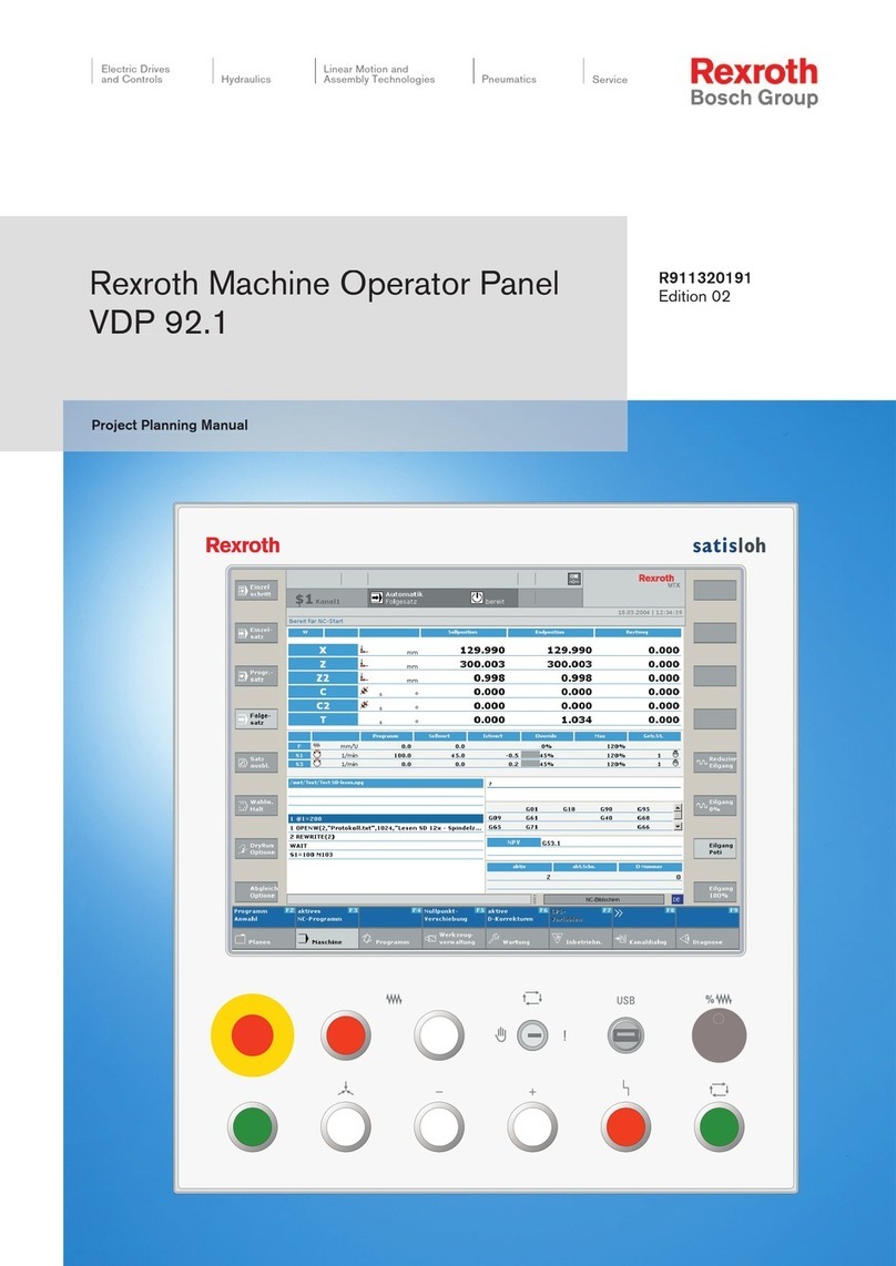 Bosch Rexroth VDP 92.1 Manuel utilisateur