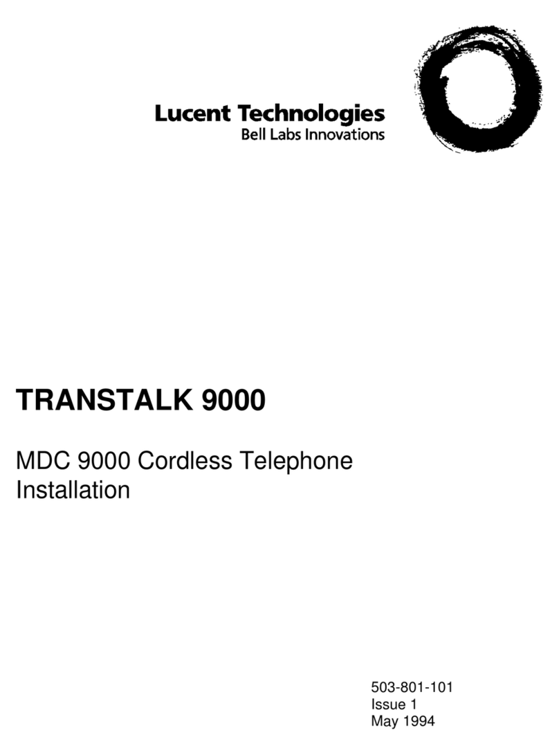 Lucent Technologies TransTalk 9000 Manuel utilisateur