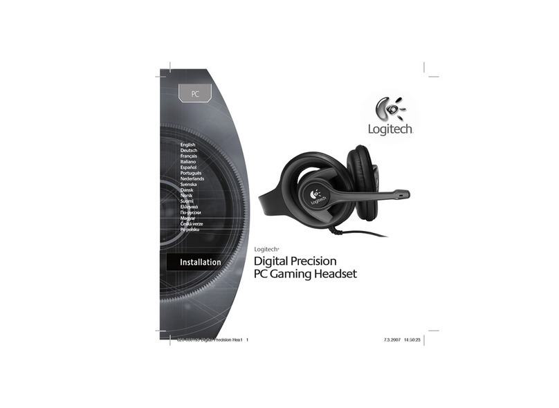 Logitech Digital Precision PC Gaming Headset Manuel utilisateur