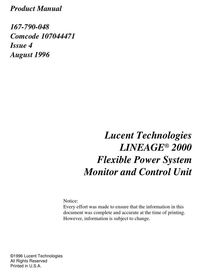 Lucent Technologies LINEAGE 2000 FPS Manuel utilisateur