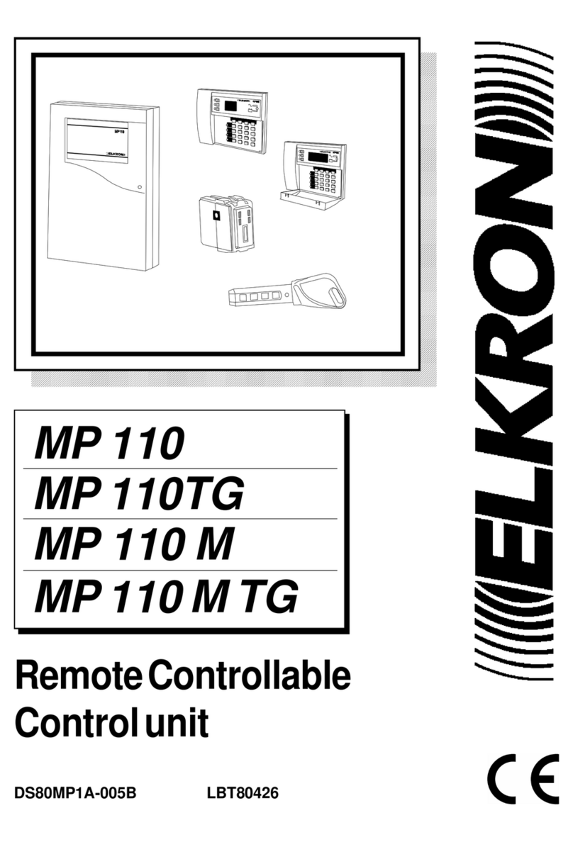 Elkron MP 110 Manuel utilisateur