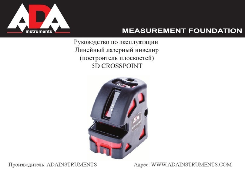 ADA INSTRUMENTS 5D CROSSPOINT Manuel utilisateur
