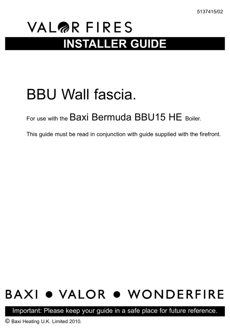 Valor Fires BBU Instructions de montage Valor Fires BBU Instructions de montage