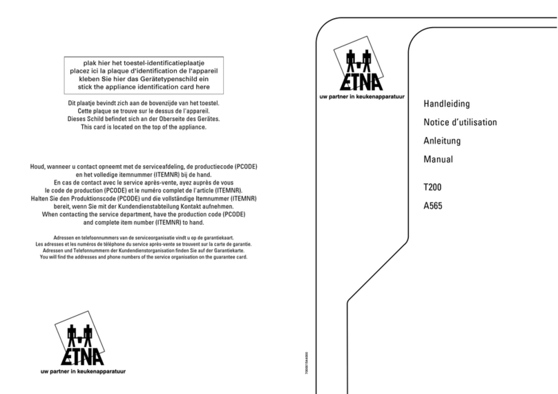 ETNA T200 Manuel utilisateur