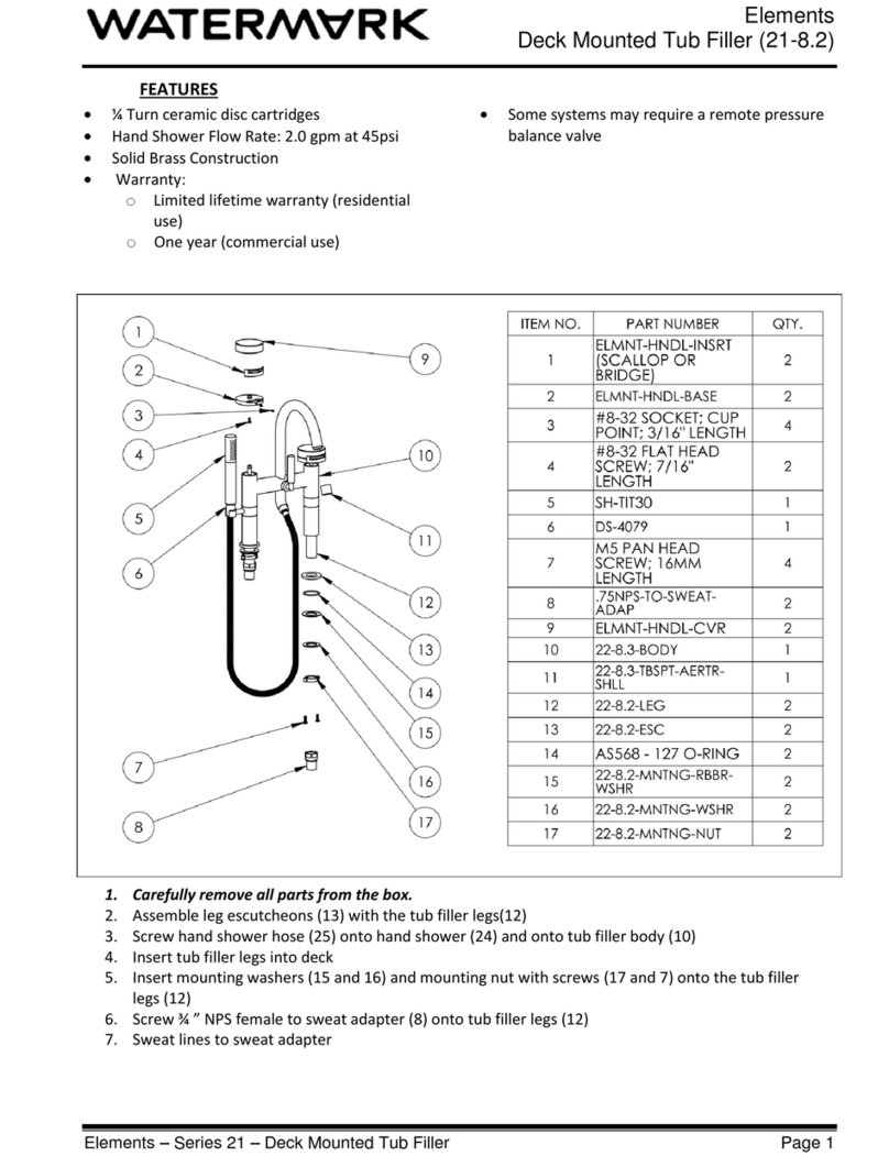 Watermark Elements 21 Series Manuel utilisateur