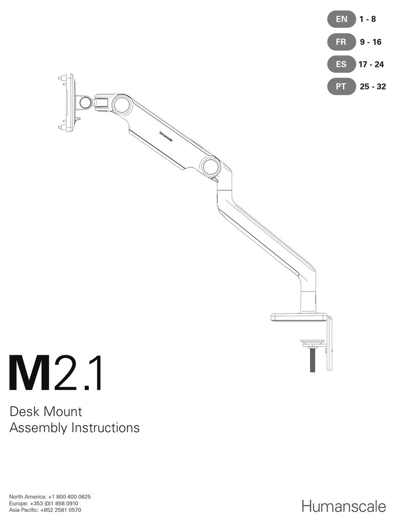Humanscale M2.1 Manuel utilisateur