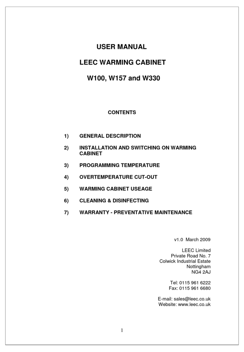 LEEC W100 Manuel utilisateur