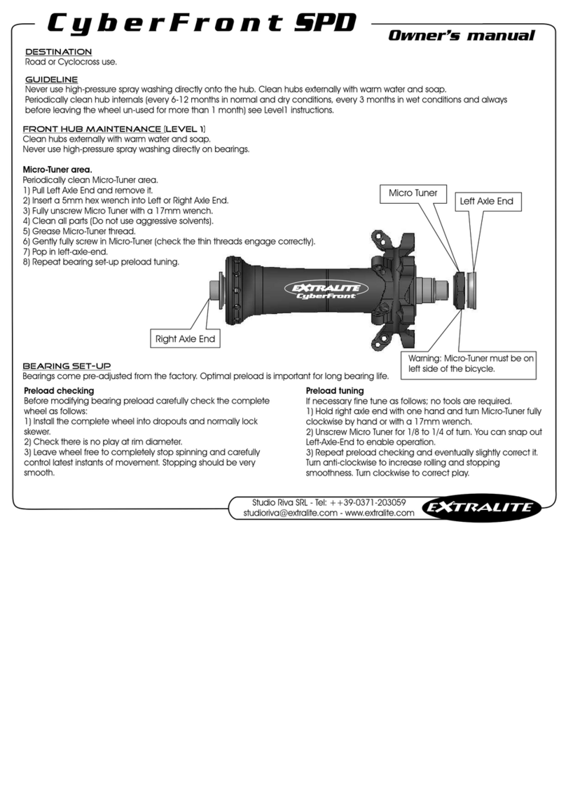 Extralite CyberFront SPD Manuel utilisateur Extralite CyberFront SPD Manuel utilisateur
