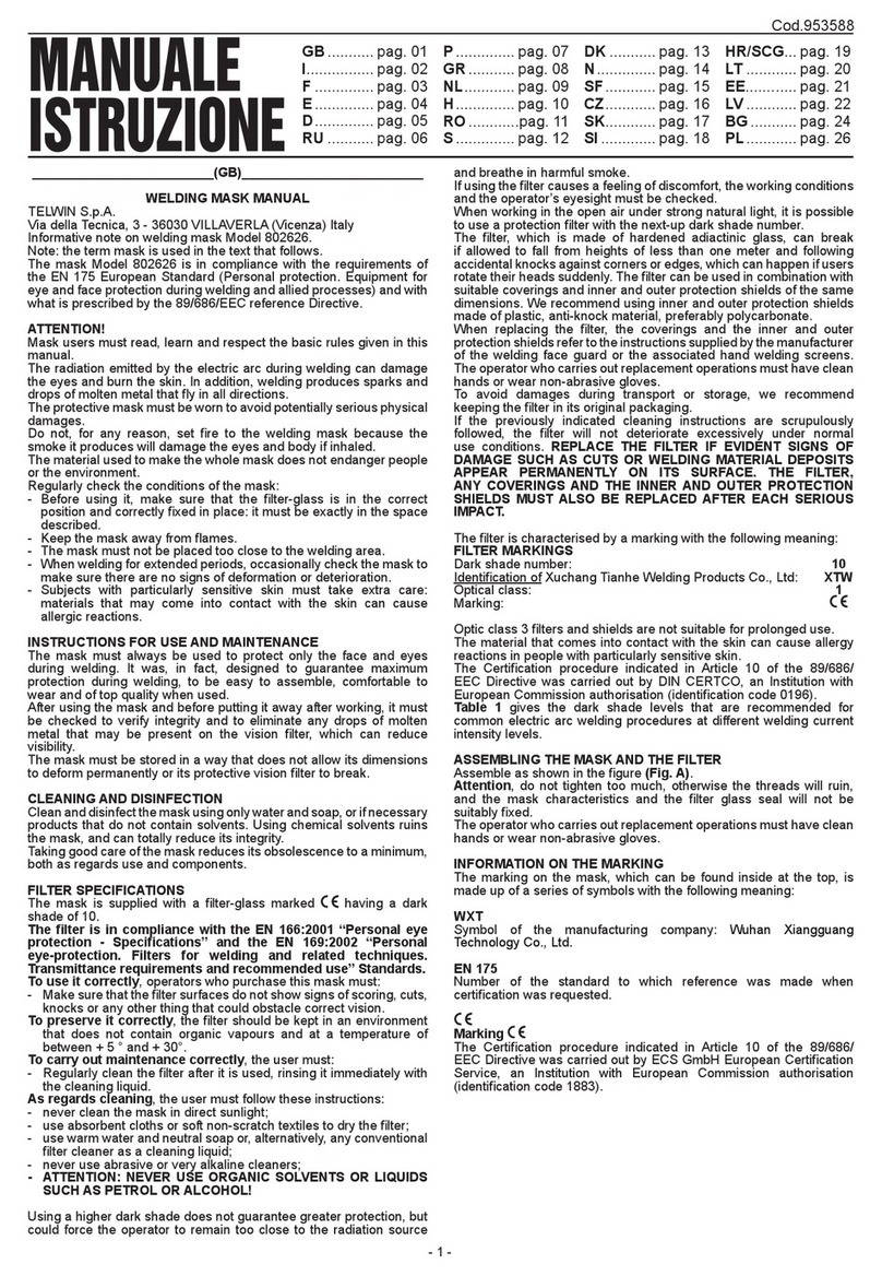 Telwin 802626 Manuel utilisateur