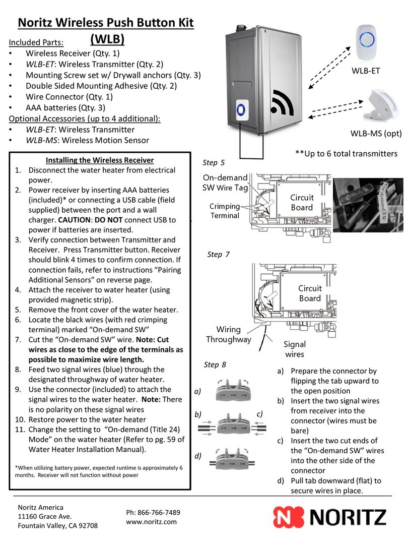 Noritz WLB Manuel utilisateur
