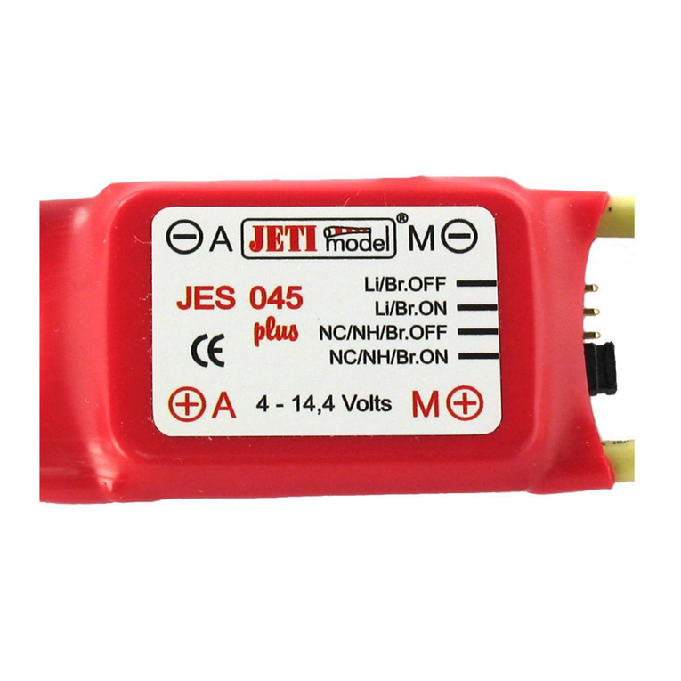 JETI model JES 006 Manuel utilisateur