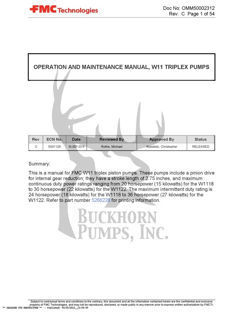 FMC Technologies W11 Manuel utilisateur