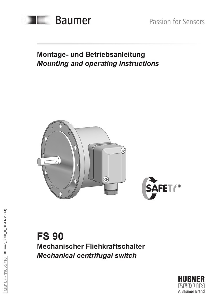 Baumer HUBNER FS 90 Manuel de service